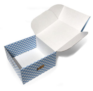 open cracker barrel box blue